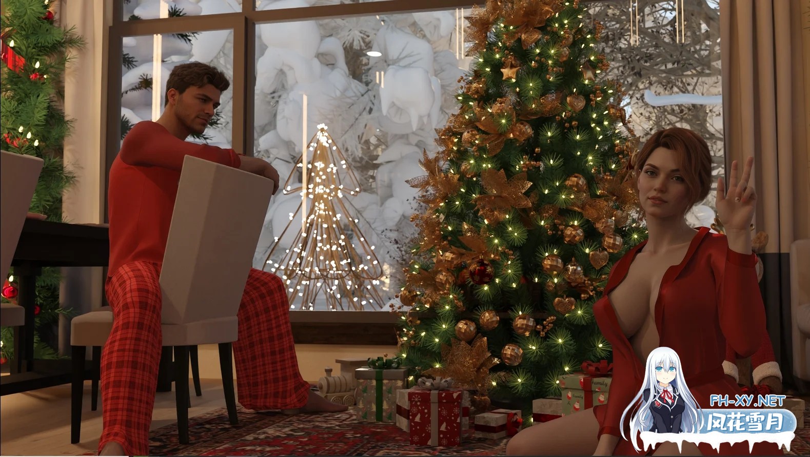 [PC+安卓][精品新作SLG/汉化/睡奸人妻/欧美]给她的长筒袜塞满东西 Stuffing Her Stocking v1.0 汉化版 [2638.8MB]-3.png