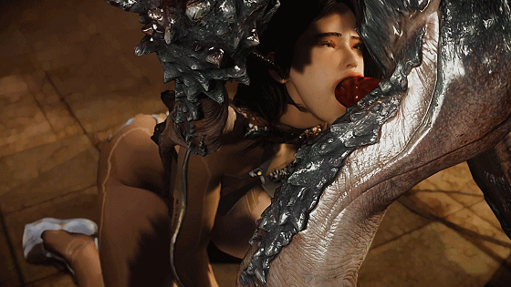 KENDYROCK：The Strange Naytiba 伊芙 性感女神深夜露出给恶臭流浪汉送温暖 [3D/NTR/CV]-4.gif