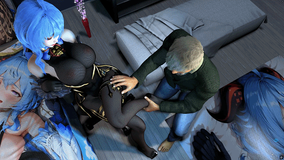 fengying：甘雨1 性感COS被摄影师侵犯中出 [3D/动态/VAM]-1.gif